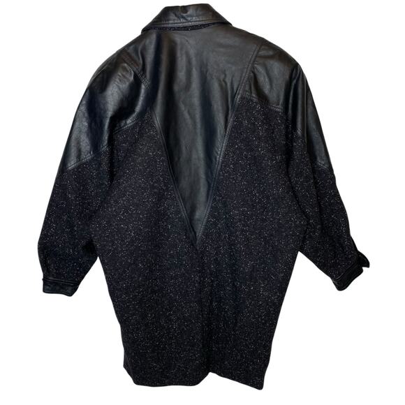 David Benjamin Vintage Leather and Wool Jacket - Picture 4 of 7